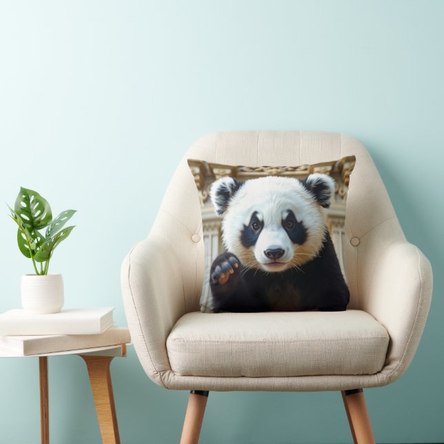 Waving Panda Design Kissen (Stuhl )