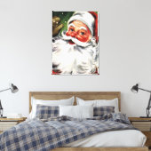 Waving Santa Claus Leinwanddruck (Insitu (Schlafzimmer))