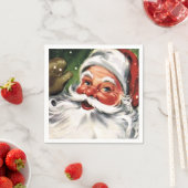 Waving Santa Claus Serviette (Beispiel)