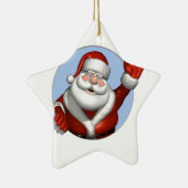 Waving Santa Keramikornament (Rechts)