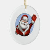 Waving Santa Keramikornament (Rechts)