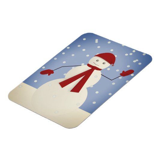 Waving Snowman Magnet (Linke Seite)