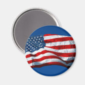 Waving Stars and Strikes Magnet (Vorderseite/Rückseite)