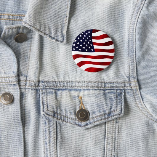 Waving U. S. Flag Button (Beispiel)