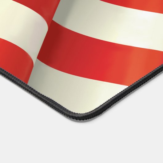 Waving U.S Flag Red White and Blue Schreibtischunterlage (Ecke)