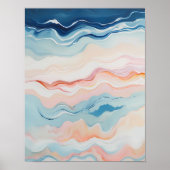 Wavy Abstrakt Seascape Poster (Vorne)