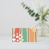 Wavy abstrakte Kunst, boho Design Begleitkarte (Stehend Vorderseite)