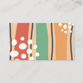 Wavy abstrakte Kunst, boho Design Begleitkarte (Vorderseite)