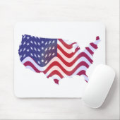 WAVY AMERICAN FLAG MOUSEPAD (Mit Mouse)