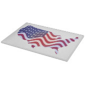 WAVY AMERICAN FLAG SCHNEIDEBRETT (Ecke)