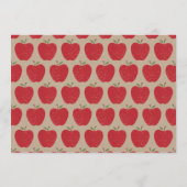 Wavy Apple Vorschule Foto-Abschlussankündigung Save The Date (Rückseite)