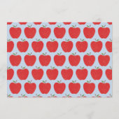 Wavy Apple Vorschule Foto-Abschlussankündigung Save The Date (Rückseite)