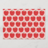 Wavy Apple Vorschule Foto-Abschlussankündigung Save The Date (Rückseite)