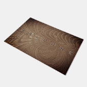 Wavy Art Brown Doormat Fußmatte (Schrägansicht)