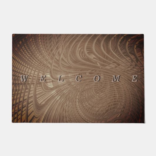 Wavy Art Brown Doormat Fußmatte (Vorderseite)