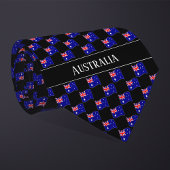 Wavy Australia Flag Pattern Krawatte