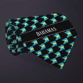 Wavy Bahamas Flag Pattern Krawatte