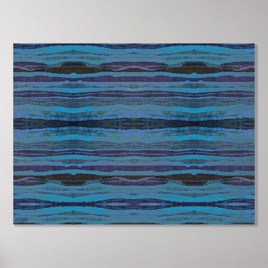 Wavy Batik Streifen Silberfolie Foliendrucke (Vorderseite)