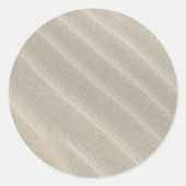 Wavy Beach Sand Runder Aufkleber (Vorderseite)