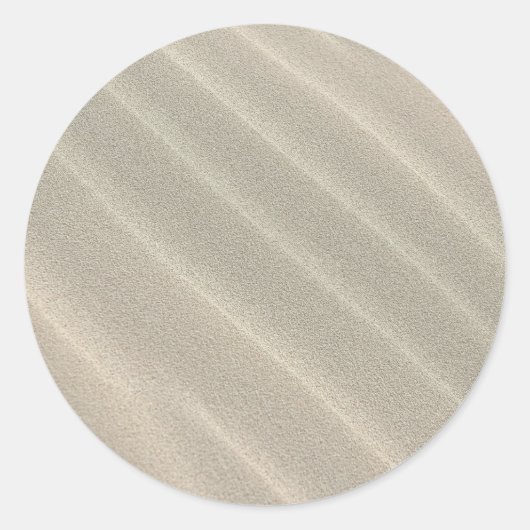 Wavy Beach Sand Runder Aufkleber (Vorderseite)