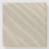 Wavy Beach Sand Steinuntersetzer (Vorderseite)