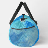 Wavy Blue Abstrakt Duffle Bag (Rechts)
