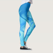 Wavy Blue Abstrakt Leggings (Rechts)