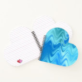 Wavy Blue Abstrakt Notizblock (Innenseite)
