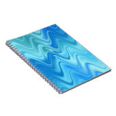 Wavy Blue Abstrakt Notizblock (Rechte Seite)