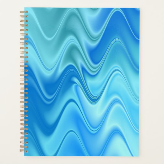 Wavy Blue Abstrakt Planer (Vorderseite)