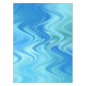 Wavy Blue Abstrakt Tischdecke (Vorderseite)