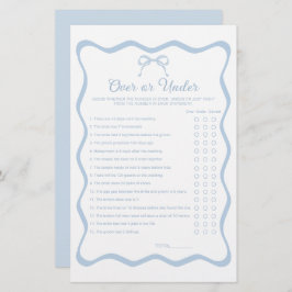 Wavy Blue Bow Brautparty unter dem Spiel