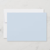 Wavy Blue Brautparty Rezept Card Einladung (Rückseite)