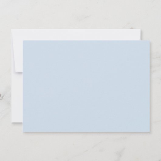 Wavy Blue Brautparty Rezept Card Einladung (Rückseite)