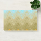 Wavy Blue Green Orange Abstrakt Post-it Klebezettel (Büro)