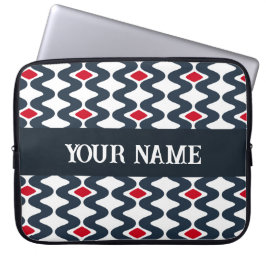 Wavy Blue Laptop Case