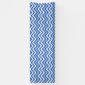Wavy Blue Pattern Banner (Vertikal)