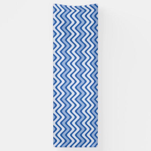 Wavy Blue Pattern Banner (Vertikal)