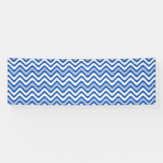 Wavy Blue Pattern Banner (Horizontal)