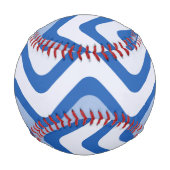 Wavy Blue Pattern Baseball (Rückseite)