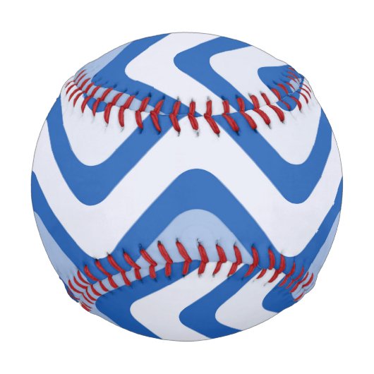 Wavy Blue Pattern Baseball (Vorderseite)