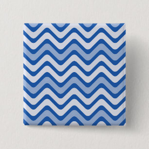 Wavy Blue Pattern Button