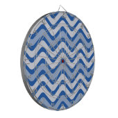 Wavy Blue Pattern Dartscheibe (Vorderseite Links)