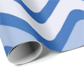 Wavy Blue Pattern Geschenkpapier (Rolleneckpunkt)