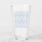 Wavy Blue Pattern Glas (Rückseite)