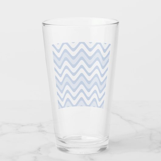 Wavy Blue Pattern Glas (Rückseite)
