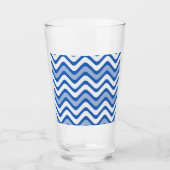 Wavy Blue Pattern Glas (Vorderseite)