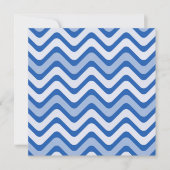Wavy Blue Pattern Karte (Vorderseite)