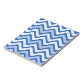 Wavy Blue Pattern Notizblock (Rotiert)