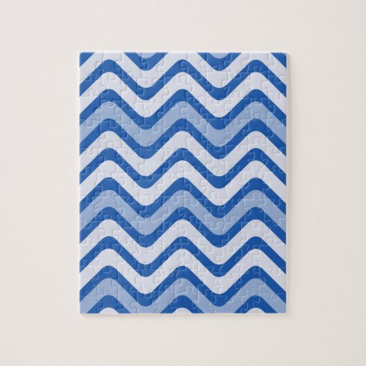 Wavy Blue Pattern Puzzle (Vertikal)
